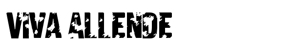 Viva Allende font