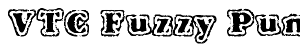 VTC Fuzzy Punky Slippers font