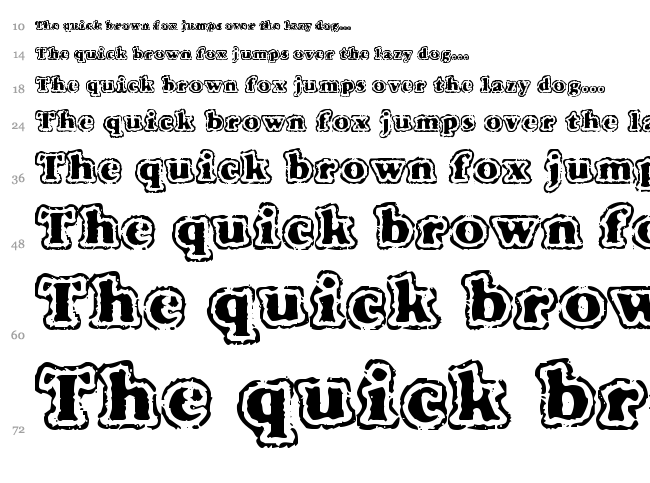 VTC Fuzzy Punky Slippers font waterfall