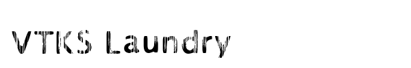 VTKS Laundry font