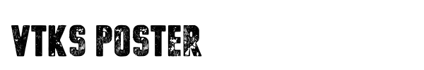 Vtks Poster font