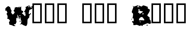 Wait and Bleed font