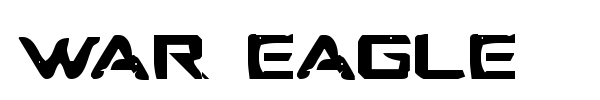 War Eagle font preview