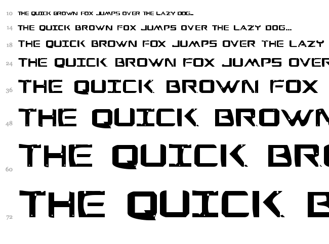 War Eagle font waterfall