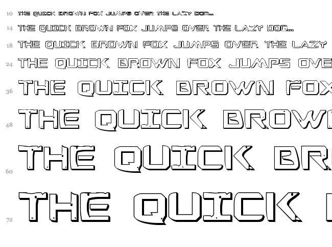 War Eagle font waterfall