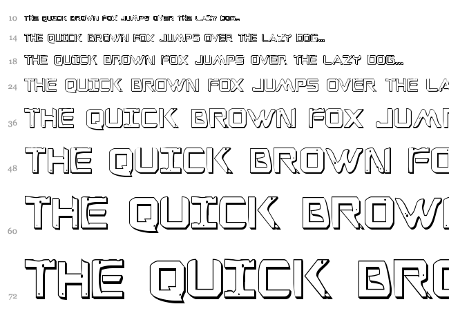 War Eagle font waterfall