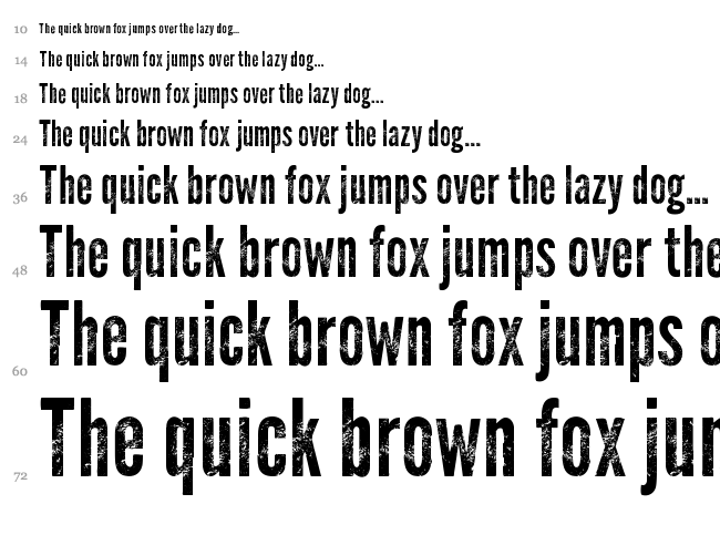 Warpaint font waterfall