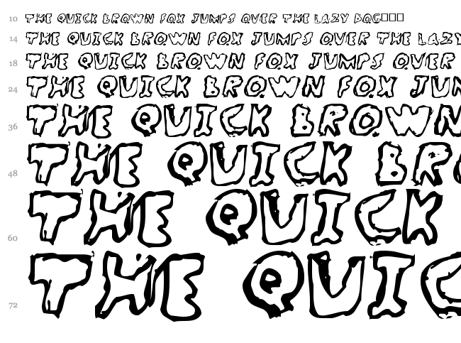WatchBreaker font waterfall