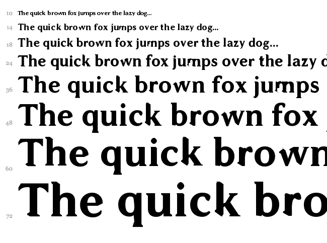 WC Addendum Bta font waterfall