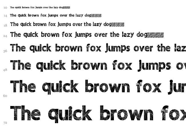 Wild Scratch font waterfall