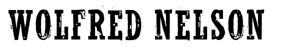 Wolfred Nelson font