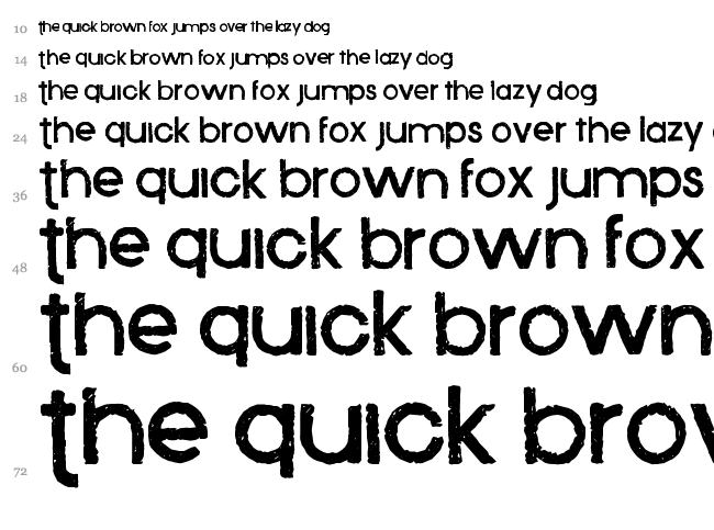 Xenophone font waterfall