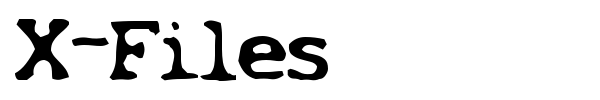 X-Files font
