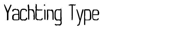 Yachting Type font