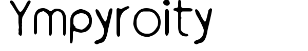 Ympyroity font
