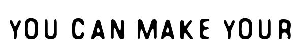 You can make your own font font