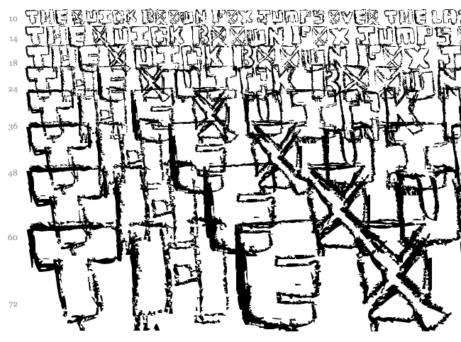 Your Font font waterfall