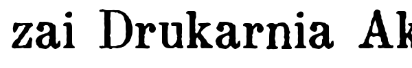 zai Drukarnia Akademii Krakowskiej 1674 font