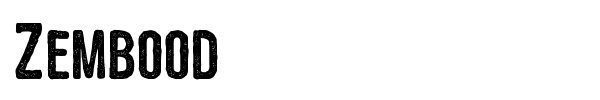 Zembood font