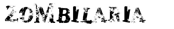 Zombilaria font
