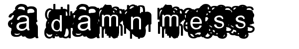 A Damn Mess font