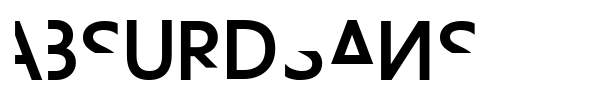 AbsurdSans font