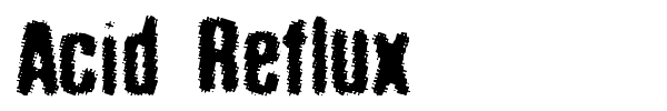 Acid Reflux font