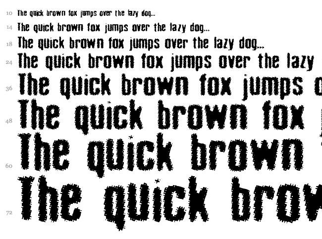 Acid Reflux font waterfall