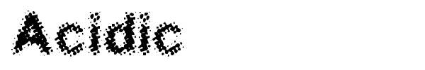 Acidic font