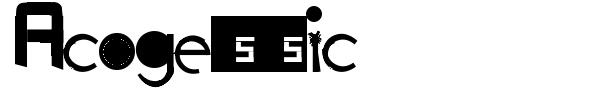 Acogessic font