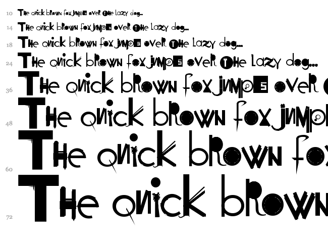 Acogessic font waterfall