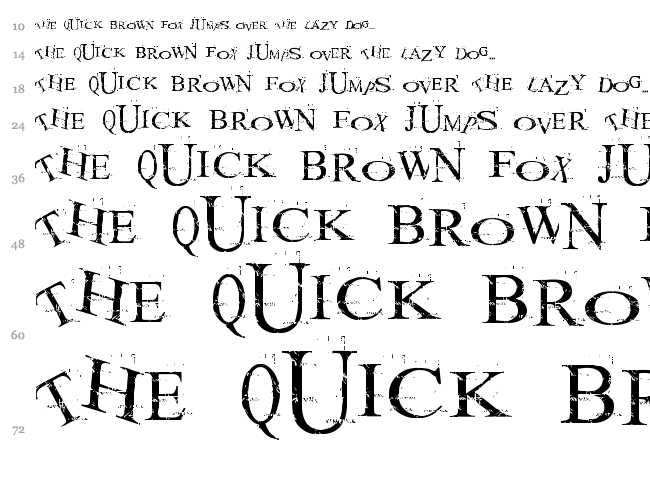 Akoom font waterfall