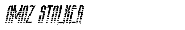 Amaz Stalker font preview