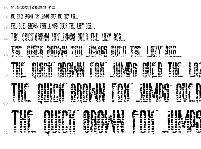 Amaz Stalker font waterfall