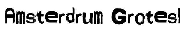 Amsterdrum Grotesk font