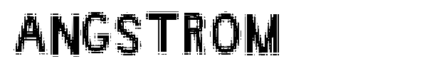 Angstrom font