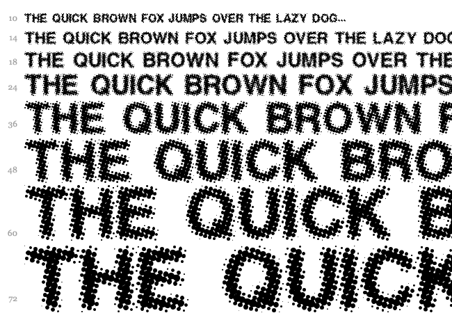 Antfarm font waterfall