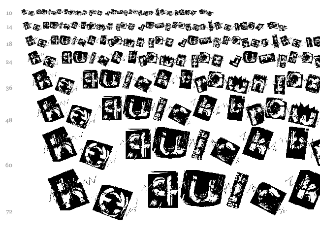 Archierotick font waterfall