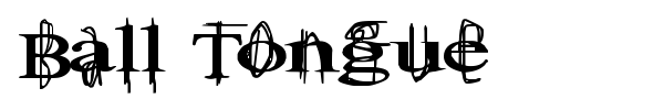Ball Tongue font
