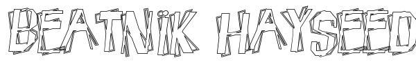 Beatnik Hayseed font