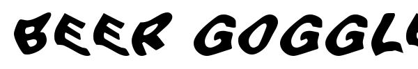 Beer Goggles font