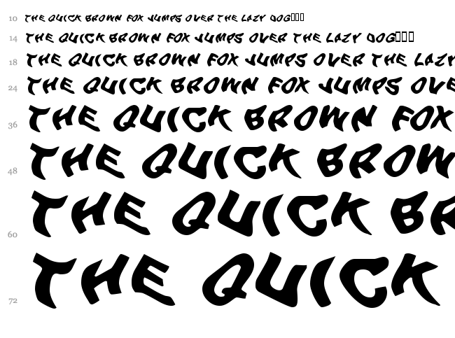 Beer Goggles font waterfall