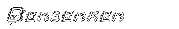 Berserker font