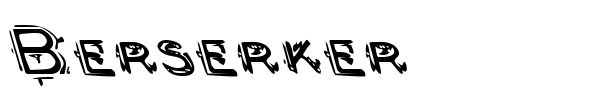 Berserker font preview
