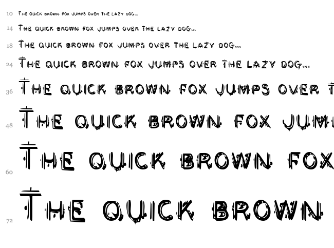 Berserker font waterfall