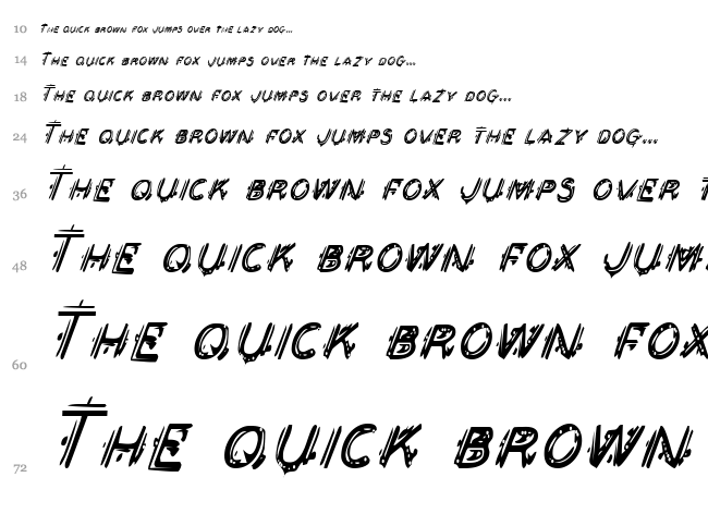 Berserker font waterfall