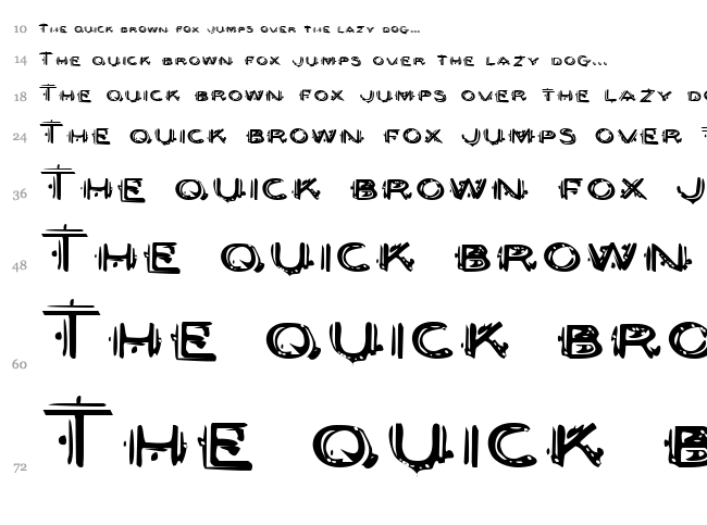 Berserker font waterfall