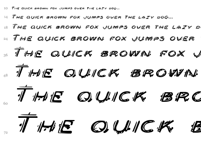 Berserker font waterfall