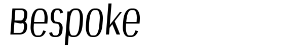 Bespoke font
