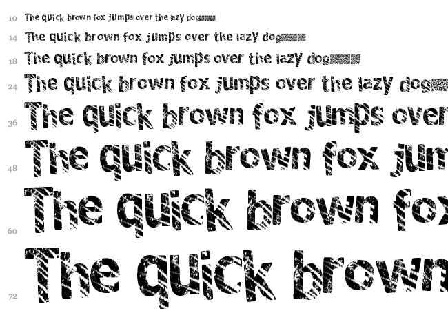 Big Party font waterfall
